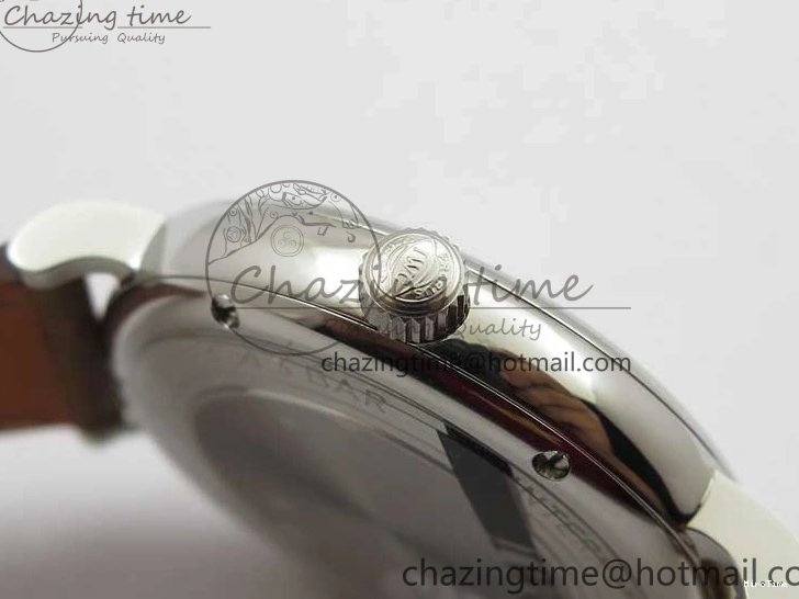 MIROTIME 0515 Durable Portofino 37mm SS V7F 1:1 Best Edition White Dial on Light Brown Leather Strap A 7092